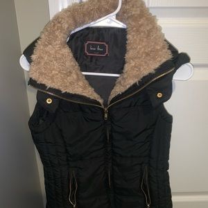 Warm vest, furry, hoodie!